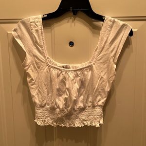 ASOS white crop top size 6.